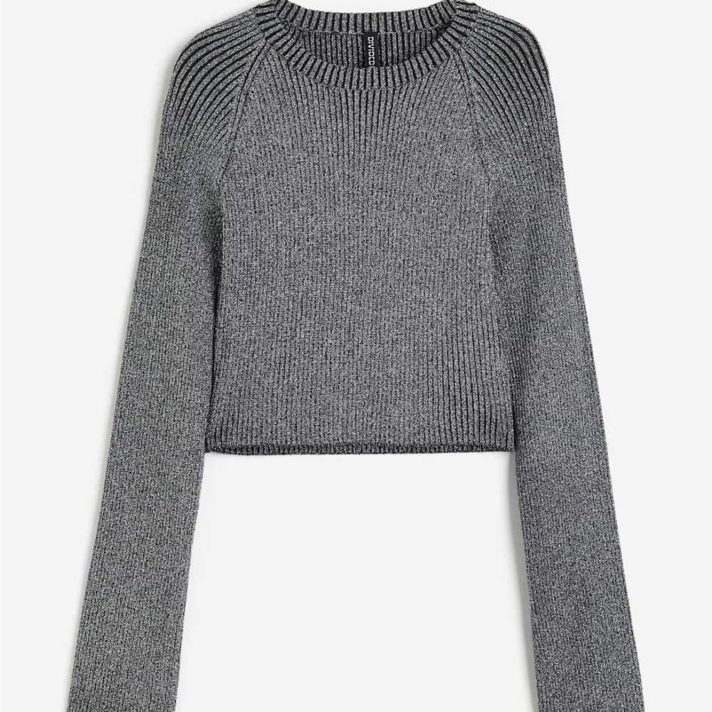 H&M Gray Knit Sweater Top
